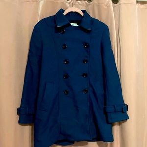 Double breasted lined trench coat